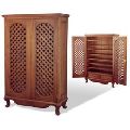 antique classic teak wood carved cabinet