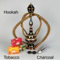 BRASS ORIENTAL METAL HOOKAH PIPE HUK