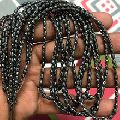 Black Diamond Faceted Oval Beads Strand