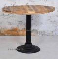 Industrial cast iron cafe table