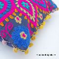 Cotton Suzani Boho Throw Floral Embroidery Pillow Cushion Cover