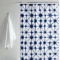 green palm Pure Cotton Voile Indian Hand Block Printed Cotton Shower Curtain
