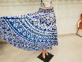 Women High Waist Cotton Rapron Mandala Skirt Long Wrap Round Jaipuri Ghagra