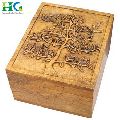 Mini Wooden Bangle Box in Antique Look