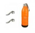 Plastic insulated water bottle