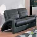 Buxton Black Leather Sofa