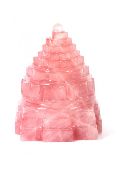Pyramid tatva rose quartz meru shree yantra