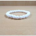 White Agate Beads Bracelet