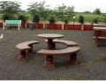 Round Garden Benches  With Table