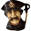 Brass Sailor Face Pen Stand