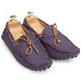 Gommino Purple Leather Loafers
