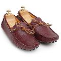 Gommino Wine Leather Loafers