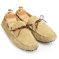 Gommino Beige Suede Loafers