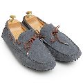 Gommino Grey Suede Loafers