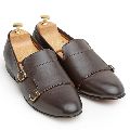 Genuine Leather Monk Brown Shoes