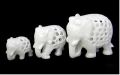 Alabaster Undercut Elephant For Decoration