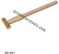 JEWELERS BRASS HAMMER WITH WOODEN HANDLE