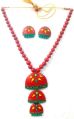 Handcrafted Terracotta Designer Necklace is a part of every woman wardrobe
