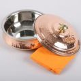 COPPER STEEL LAGAN HANDI HAMMERED WITH LID