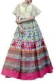 Multi Color Georgette Indo Western Dress