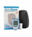Accusure Blue Glucose Monitor with Blood Glucose Test Strips