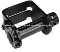 4 Storable Sliding Winch Profile Truck Tie Down, Black Painted