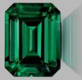 Dark Green Emerald cut loose moissanite for Engagement rings