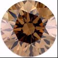 round brillint cut Fiery Brown loose moissanite for wedding ring