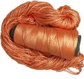 2 ply Mulberry Silk Yarn in cones, 50 Grams, 75 Yards (Peach)