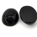 10x14mm Natural Black Spinel Oval Cabochon
