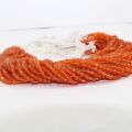 Natural Carnelian Faceted Round Ball Beads 4mm