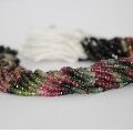 Natural Tourmaline Multi Faceted Rondelle Beads 5mm