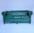 Industrial Chesterfield Leather Sofa