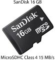 Black 16 gb sandisk memory card