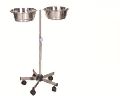 Stainless Steel Double Bowl Stand
