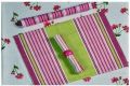 Rectangle Striped Cotton Table Mats