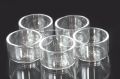 Round Transparent Polished quartz glass crucibles