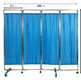 Hdpe Blue hospital bed partition