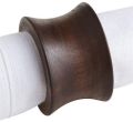 Round Brown wooden napkin ring