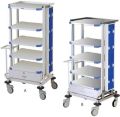 Stainless Steel Polished hospital monitor trolley