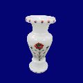 White Marble Inlaid Flower Vase