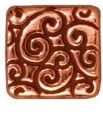 Square Copper Coated Beads