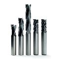Round Metallic Polished solid carbide end mill