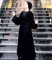 Black Long Blazer Abaya