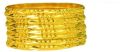 Round fancy brass bangles