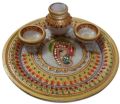 Fancy Marble Pooja Thali