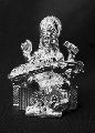 Shiny-silver New Polished silver saraswati idol