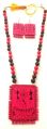 Terracotta Necklace sets painted upon with attractive colors