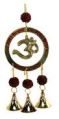 Wind Chime OM Symbol with Rudraksha Seed with 3 Bells10Long