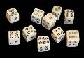 BONE DICE (RING WITH DOT)